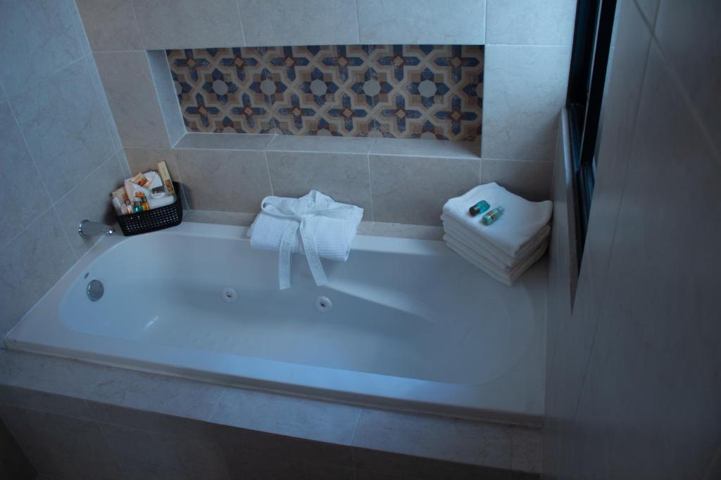 Koupelna v ubytování Hotel Las Monjas