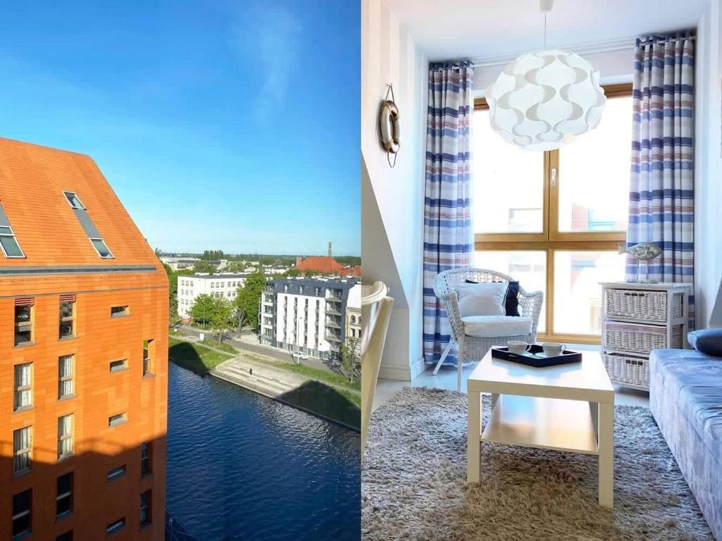 Balkón alebo terasa v ubytovaní APARTAMENT AURA TORUŃSKA 15
