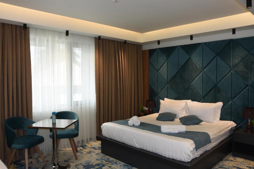 Postel nebo postele na pokoji v ubytování Apartments Jordan Luxury - Gevgelija
