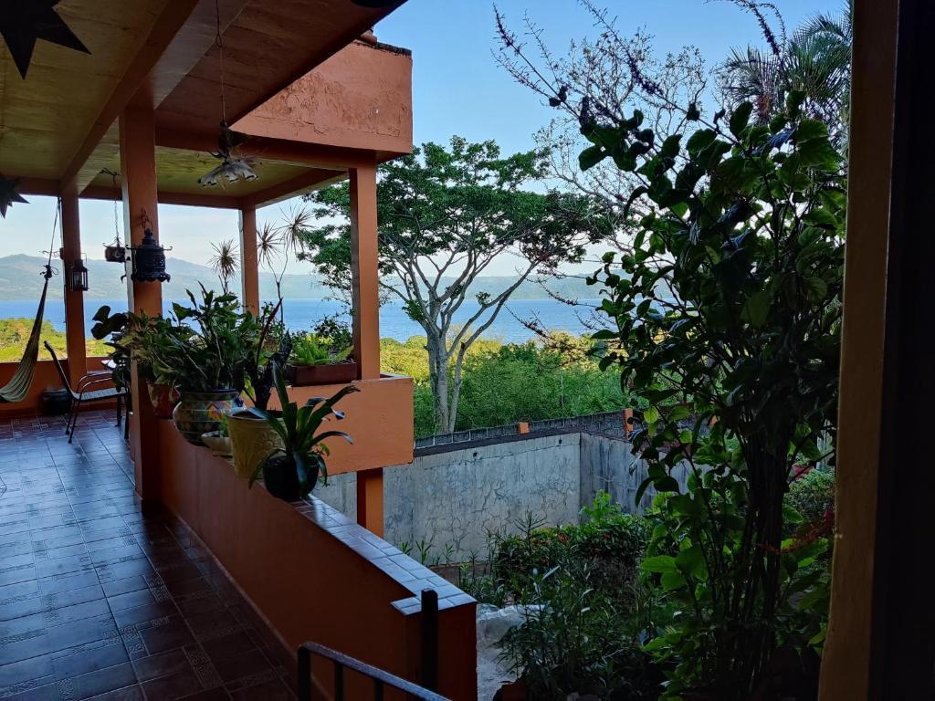 Balkón nebo terasa v ubytování Posada Los Chaneques Catemaco