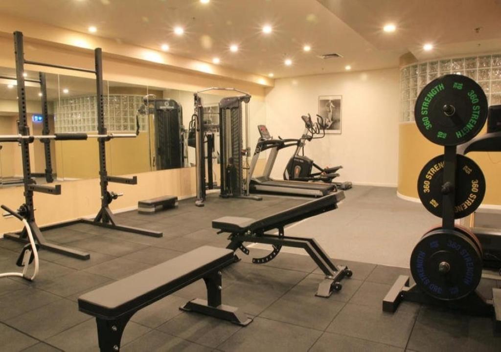 Fitness centrum a/nebo fitness zařízení v ubytování Arrow on Swanston