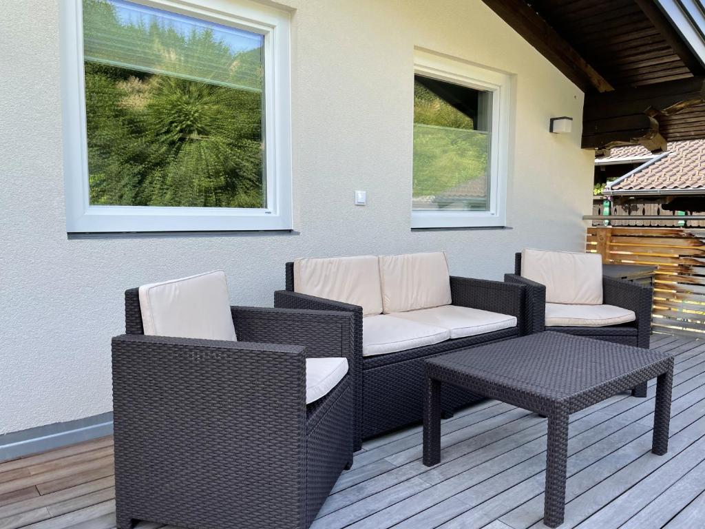 Posezení v ubytování Appartement Erlbacher