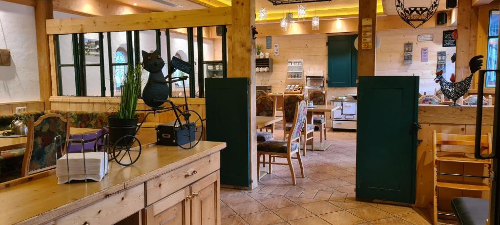 Kuchyň nebo kuchyňský kout v ubytování Hotel Sonnenlicht Maria Alm