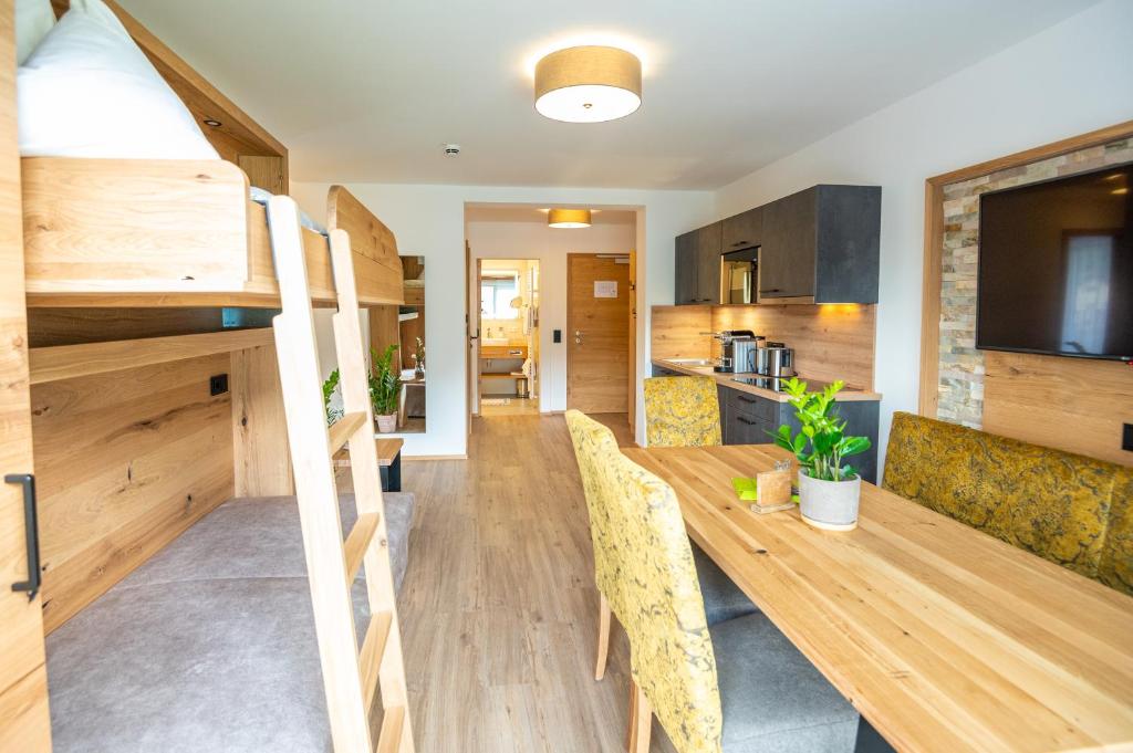 Kuchyň nebo kuchyňský kout v ubytování Apartment Bergsee