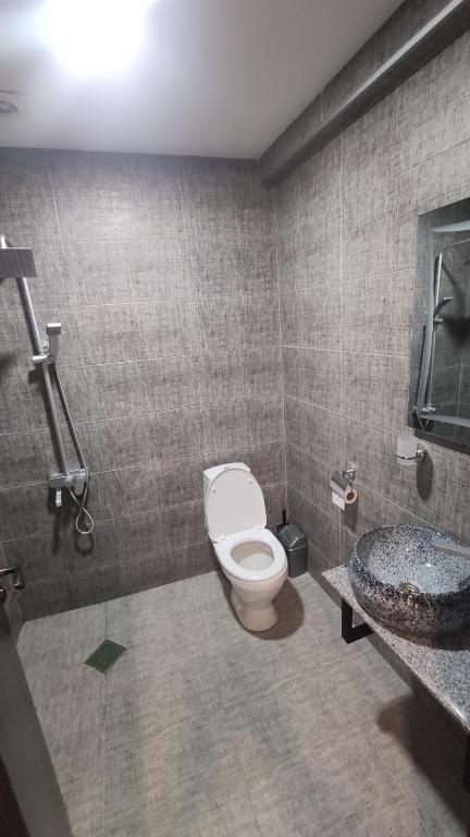 Koupelna v ubytování Prime Hotel Kazbegi