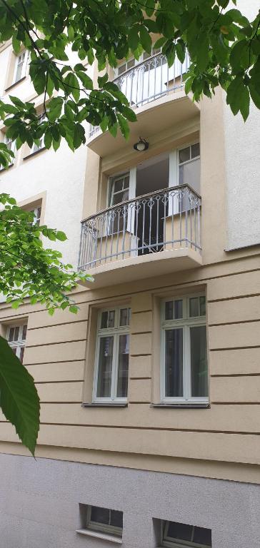 Balkón nebo terasa v ubytování Apartmán 46m2 s balkonem v lázeňském centru