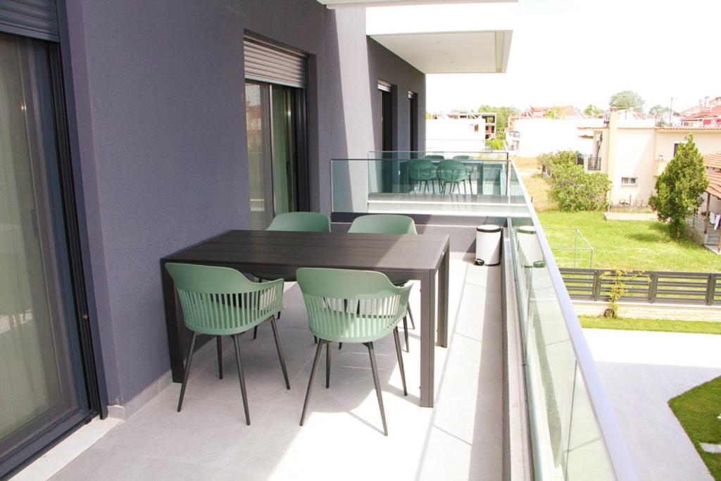 Balkón nebo terasa v ubytování Oliva Suites