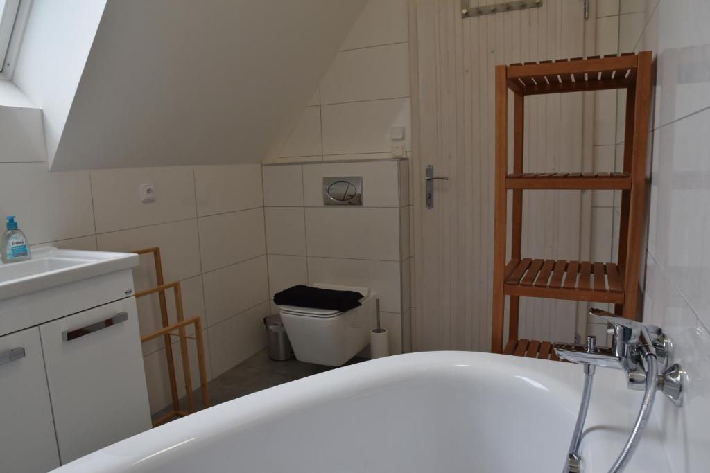 Koupelna v ubytování Vila Vlaštovka