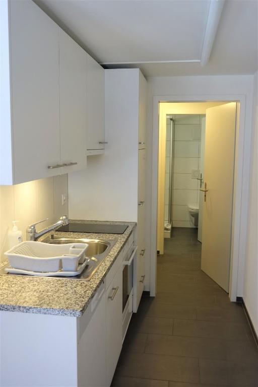 Kuchyň nebo kuchyňský kout v ubytování Hotel Bären Guttannen