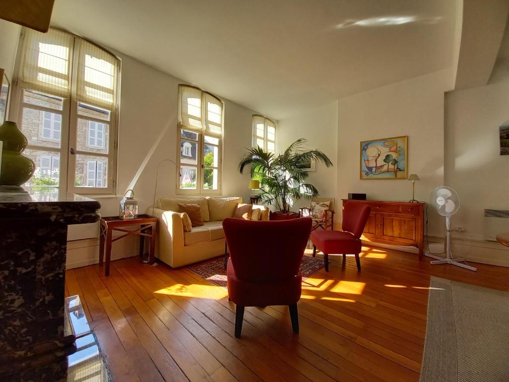 Posezení v ubytování Beaune City Suite