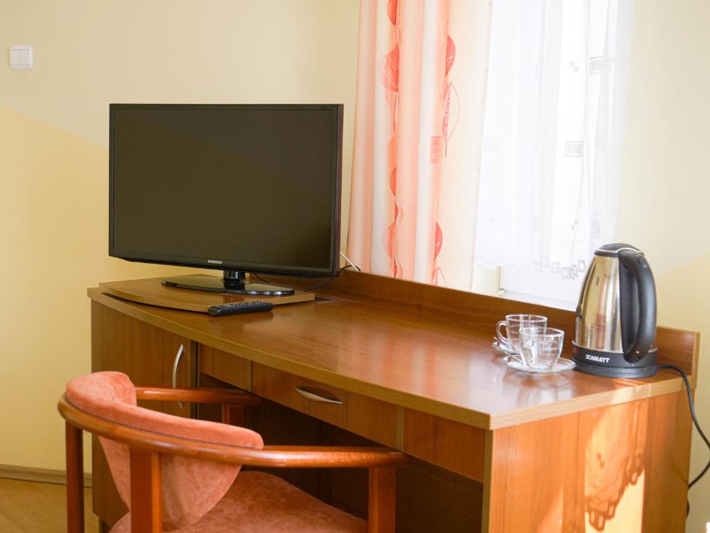 TV a/nebo společenská místnost v ubytování Meduza Natura Tour