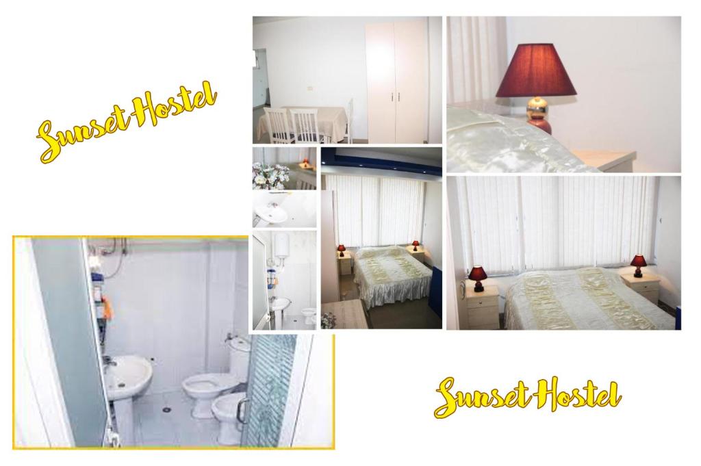 Un baño de Sunset Hostel