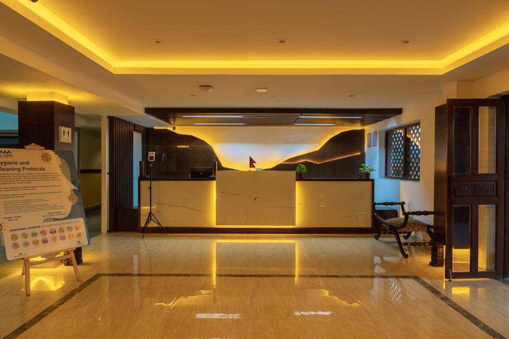 Istumisnurk majutusasutuses Hotel Ananda Pashupati