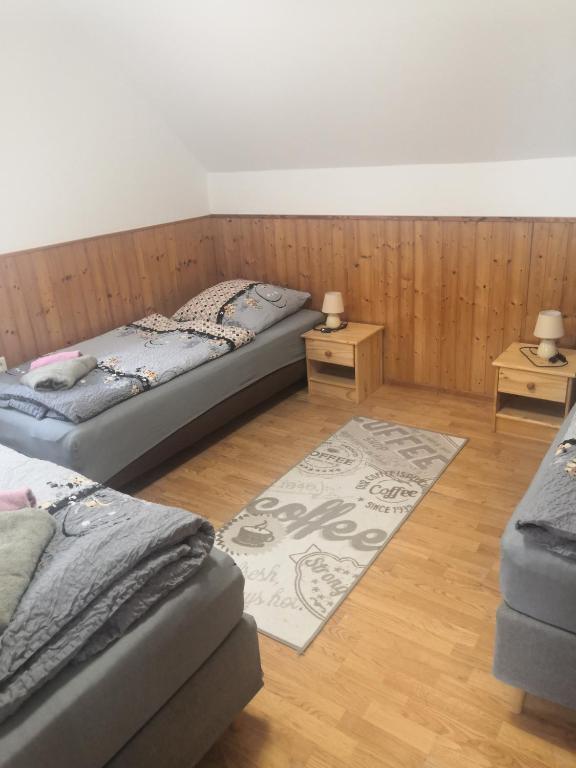 Voodi või voodid majutusasutuse Chaty Ivana 18 a 19 u Hustopecskych jezer toas