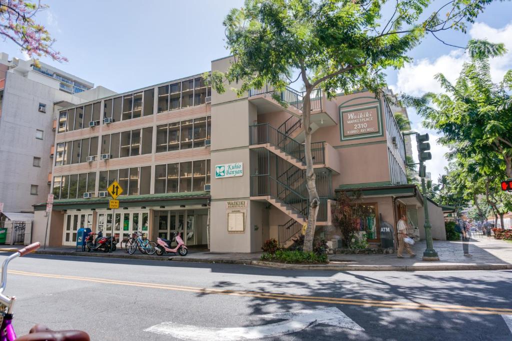 O edifício em que o hotel se localiza
