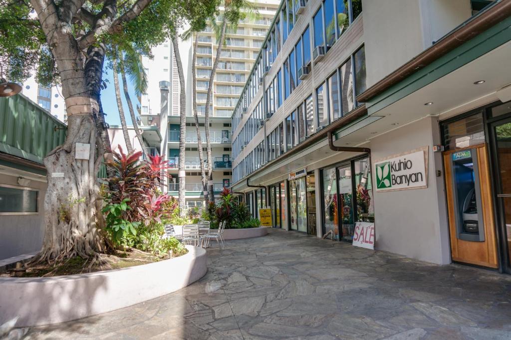 O edifício em que o hotel se localiza