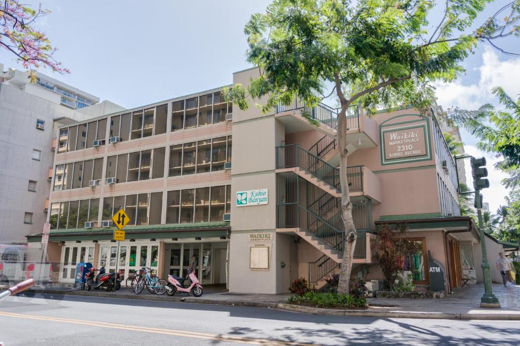 O edifício em que o hotel se localiza