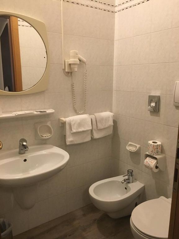 Koupelna v ubytování Hotel Rossi