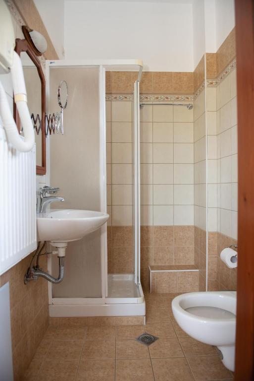 Kúpeľňa v ubytovaní Hotel Ainareti