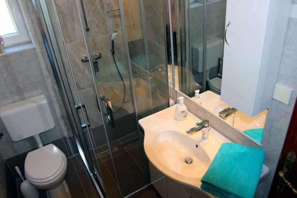 Kúpeľňa v ubytovaní Three-Bedroom Apartment in Novi Vinodolski I