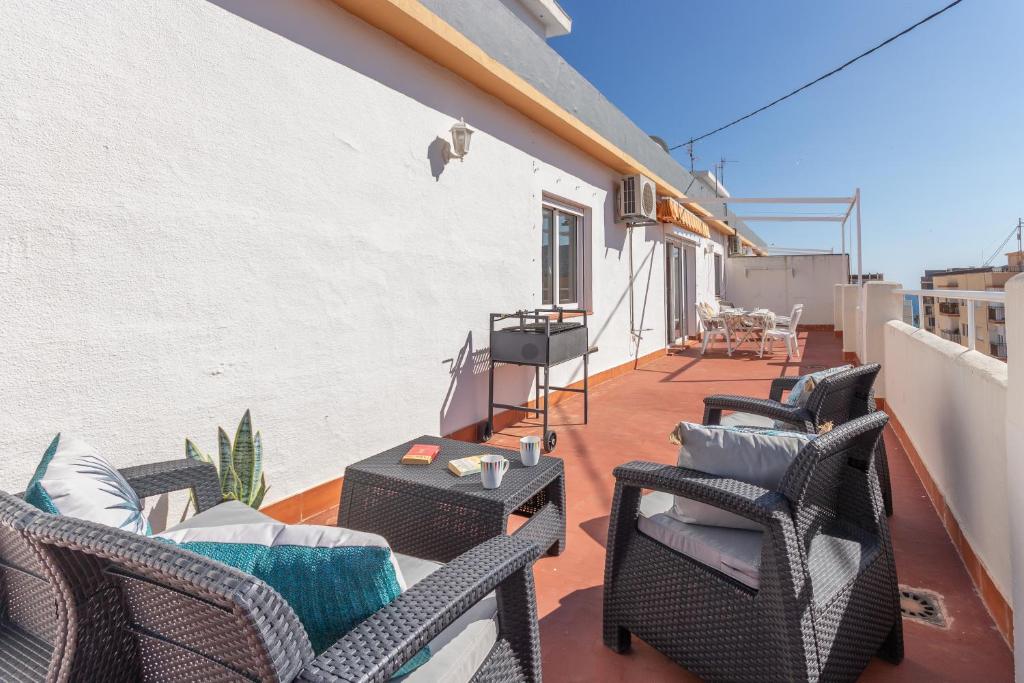 Posezení v ubytování Pondarosa Penthouse 55 - Costa CarpeDiem