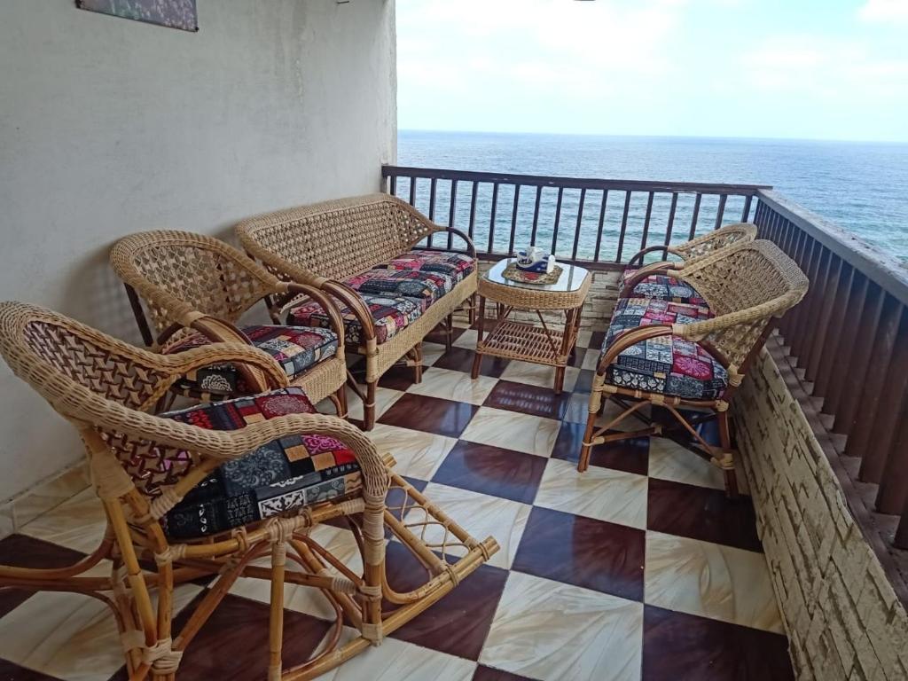 A balcony or terrace at sporting sea view two bedroom appartement