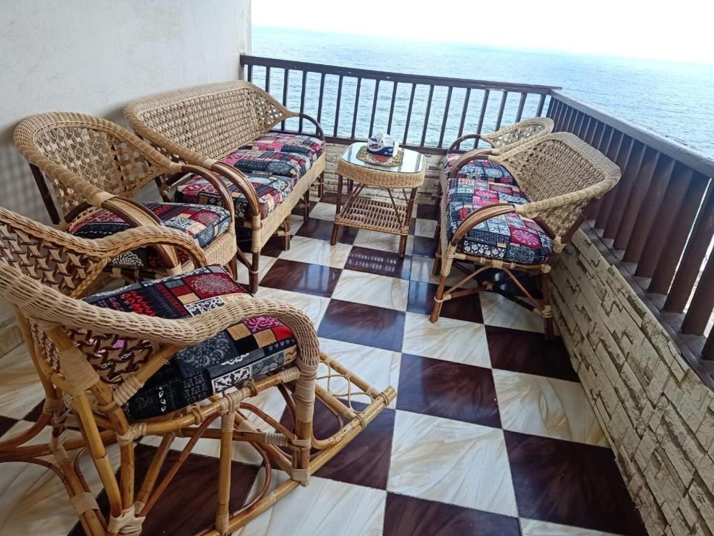 A seating area at sporting sea view two bedroom appartement