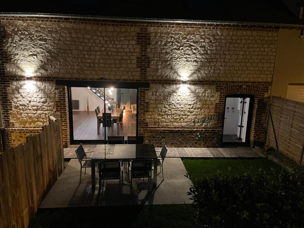 Patio nebo venkovní prostory v ubytování Gîte Serenida