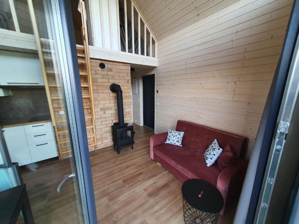 Posedenie v ubytovaní Ostrzycki Las domki nad jeziorem -balia-sauna-prywatny pomost