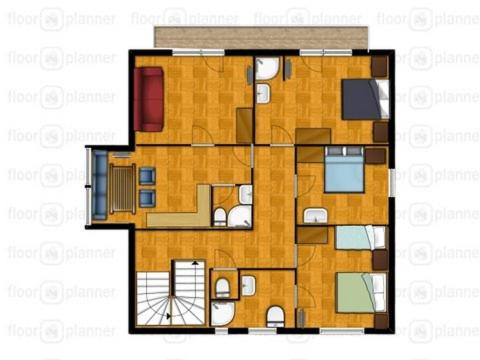 Plán poschodí v ubytovaní Apartment Bleisch