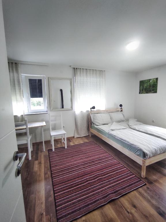Posteľ alebo postele v izbe v ubytovaní Aria Plitvice