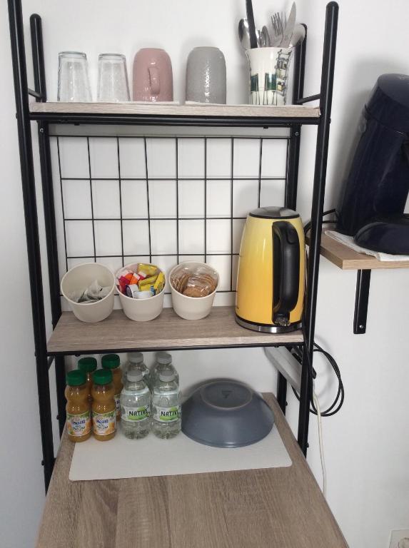Kuchyň nebo kuchyňský kout v ubytování Ogooué Studio