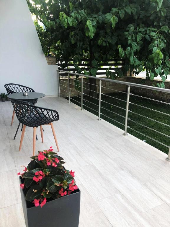 Balkón nebo terasa v ubytování Zillis Apartments