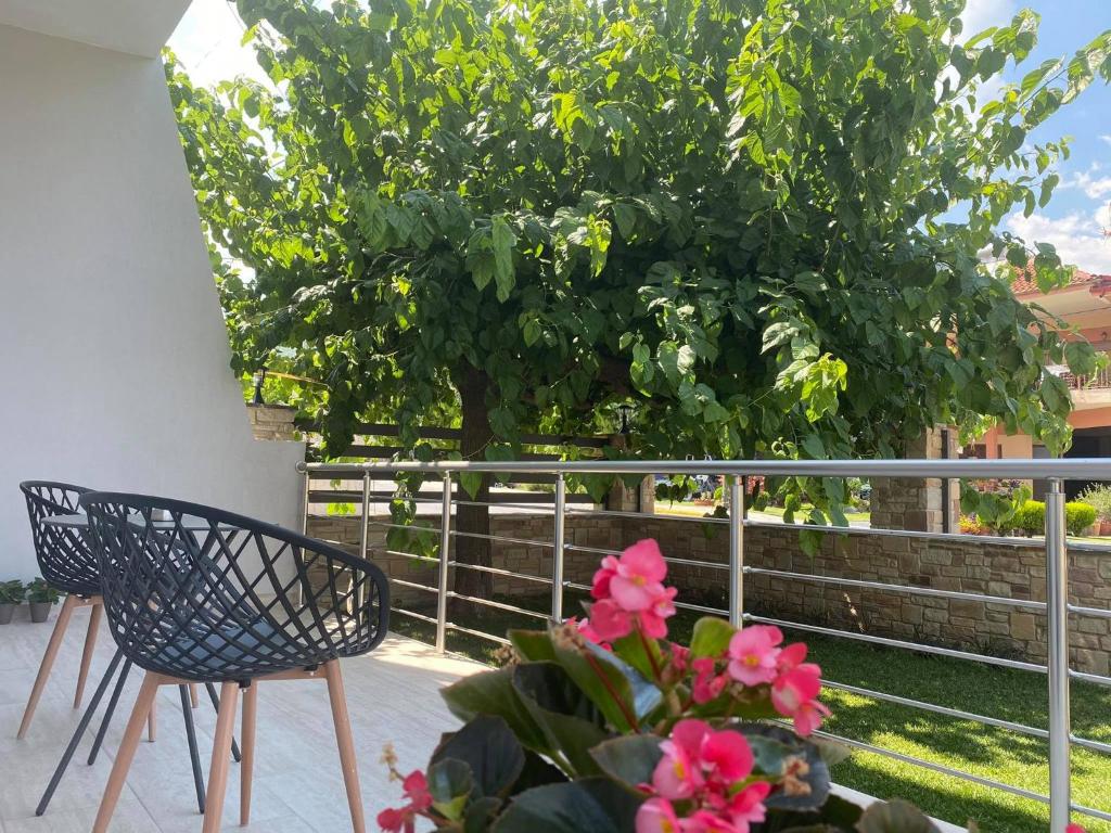 Balkón nebo terasa v ubytování Zillis Apartments