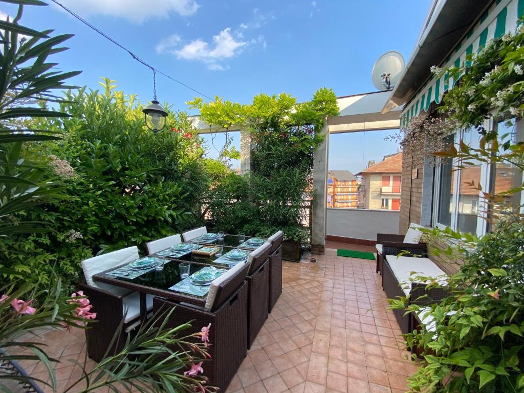 Zahrada ubytování Terrazza Milano Apartment