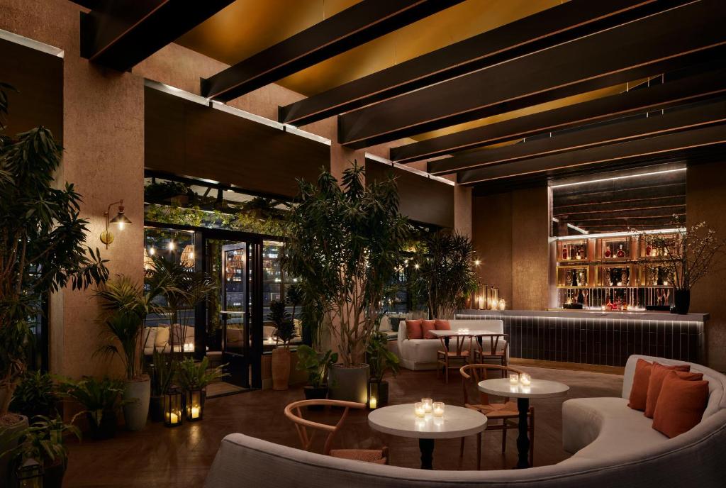 Posezení v ubytování Gansevoort Meatpacking