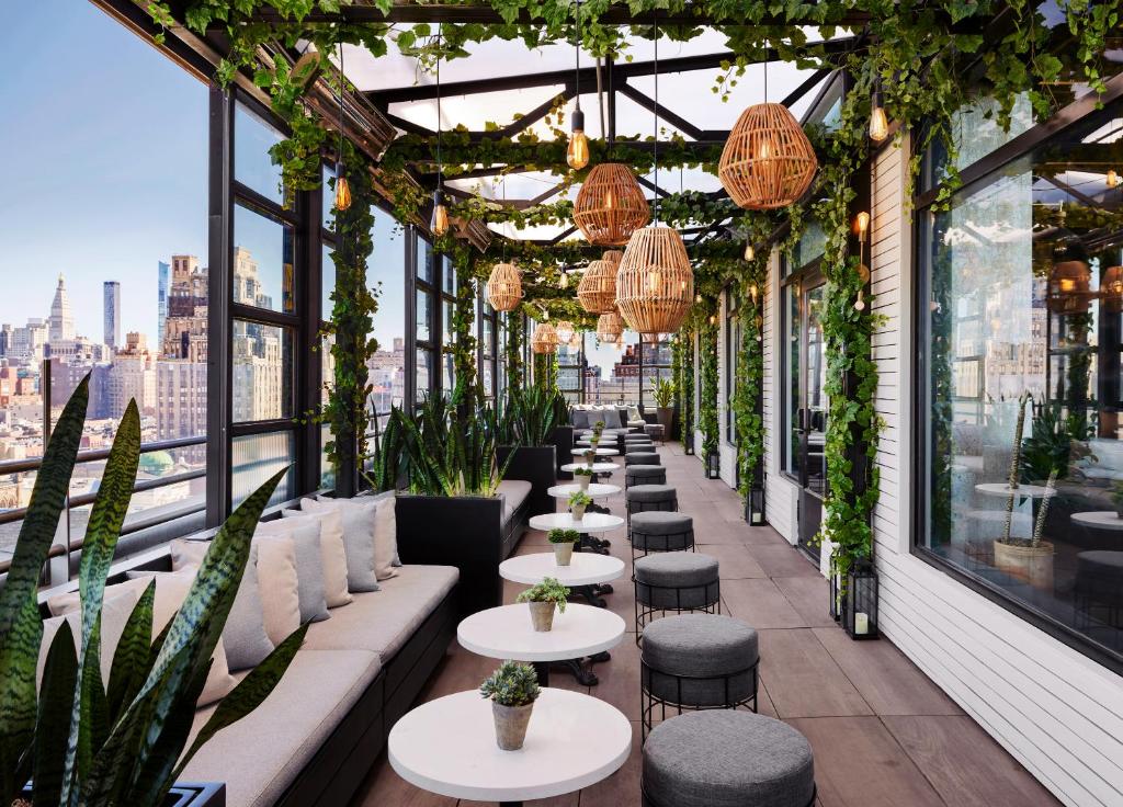 Balkón nebo terasa v ubytování Gansevoort Meatpacking