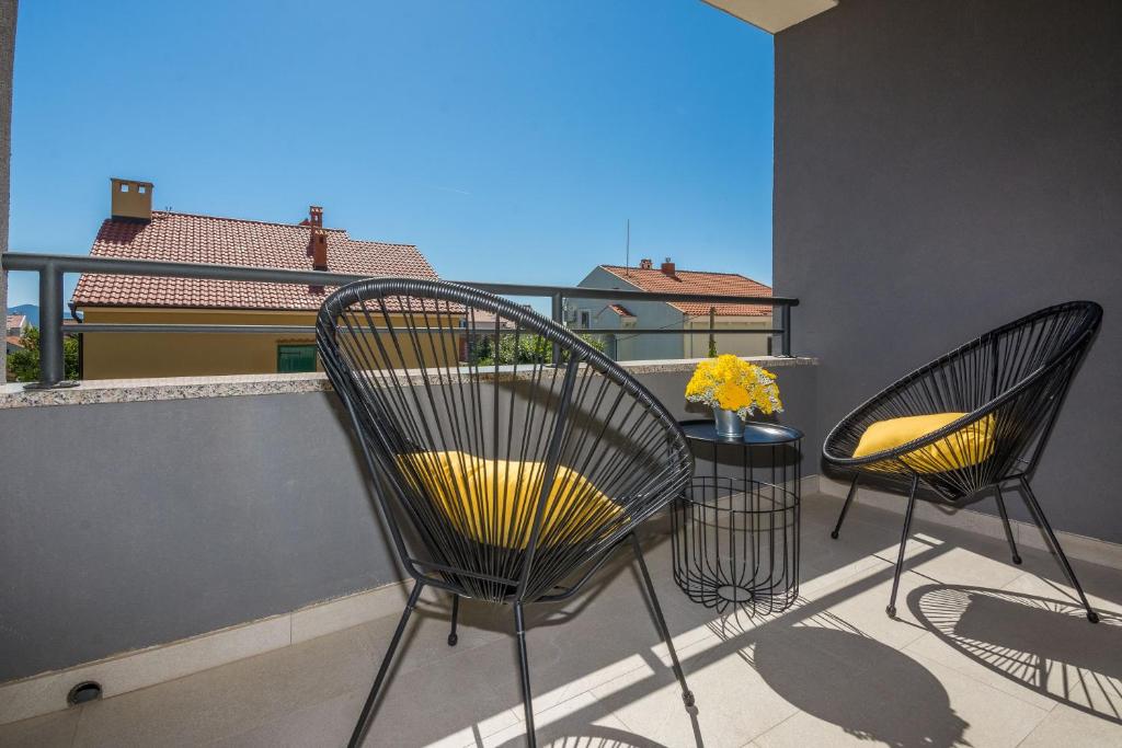 Balkón alebo terasa v ubytovaní Apartments Maella