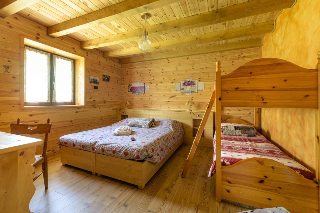 Postel nebo postele na pokoji v ubytování Alloggio del contadino