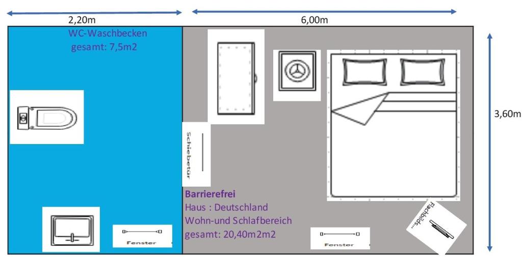 La Maison Pritzwalk - Bett & Bike - Tweepersoonskamer - Toegang