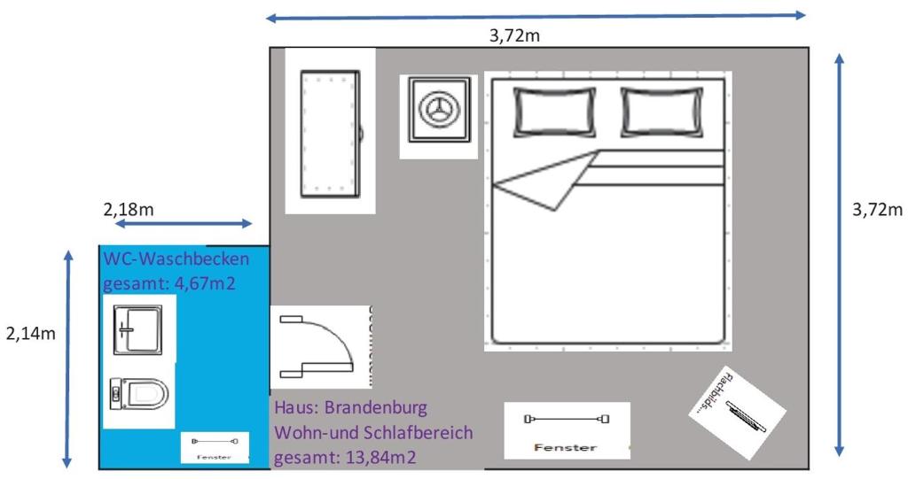 La Maison Pritzwalk - Bett & Bike - Tweepersoonskamer