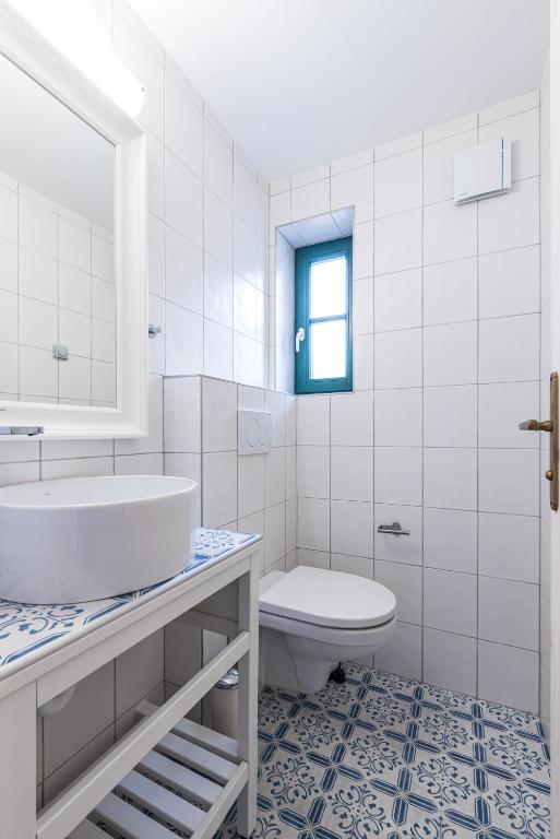 Koupelna v ubytování Apartmány Sklepy Mařatice
