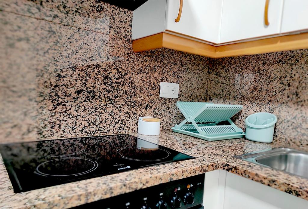 Kuchyň nebo kuchyňský kout v ubytování Apartamento Mar Peñíscola