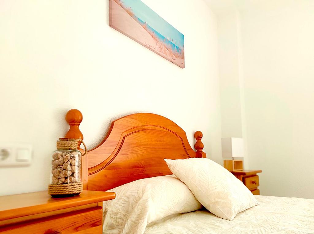 Postel nebo postele na pokoji v ubytování Apartamento Mar Peñíscola