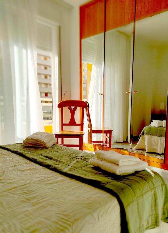 Postel nebo postele na pokoji v ubytování Apartamento Mar Peñíscola