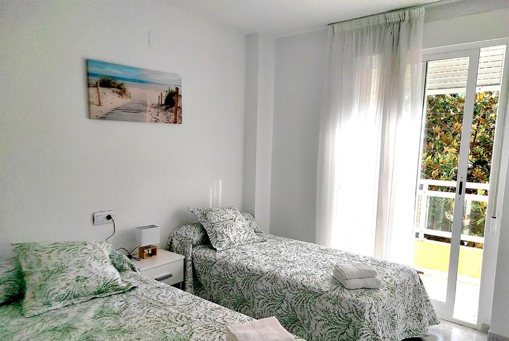 Postel nebo postele na pokoji v ubytování Apartamento Mar Peñíscola