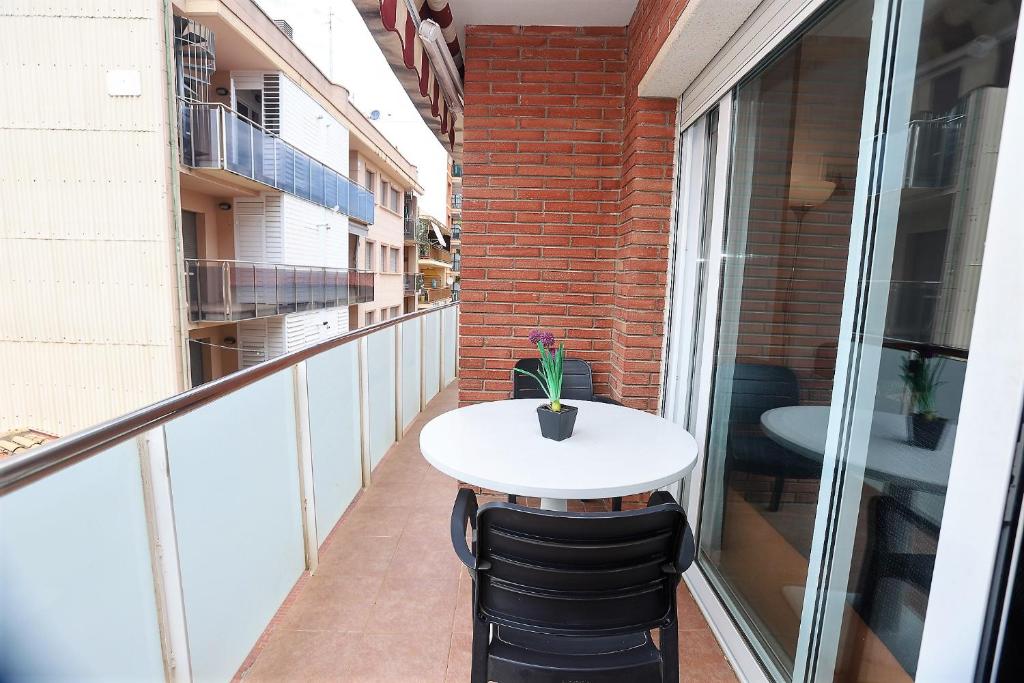 Balkón alebo terasa v ubytovaní Apartamento Plaça Jardí