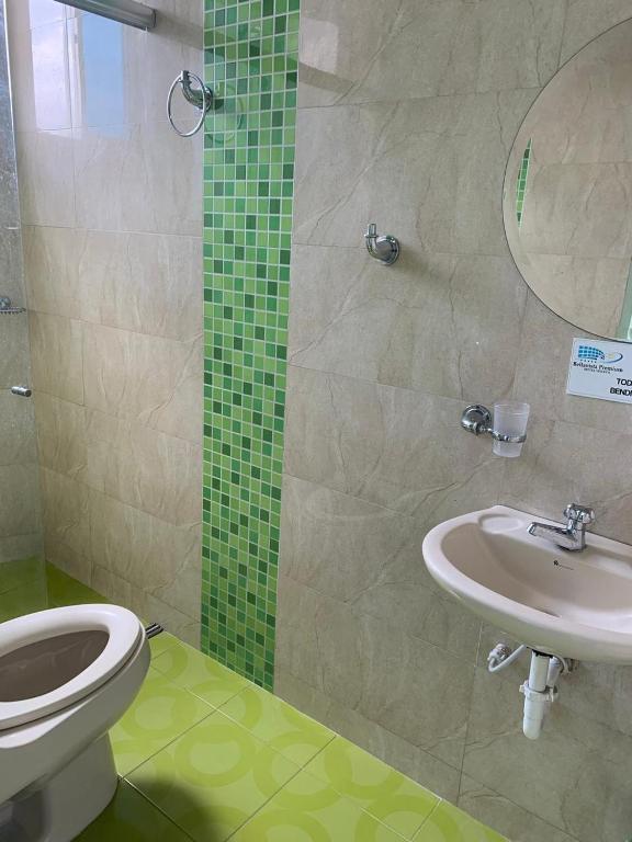 Koupelna v ubytování Hotel Bellavista Premium