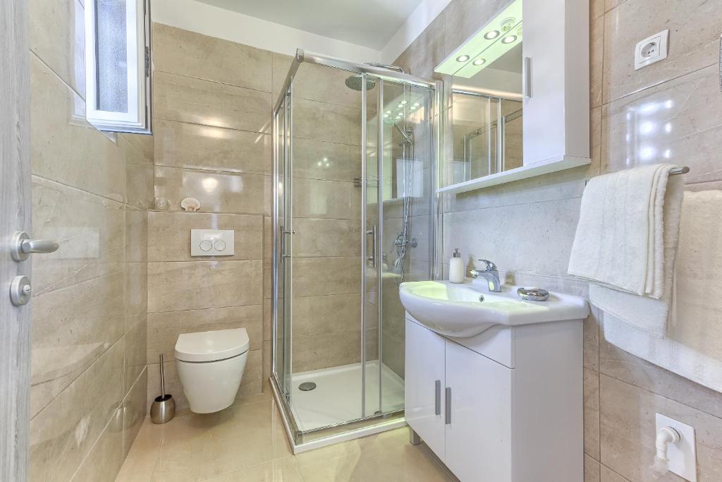 Kúpeľňa v ubytovaní Regent Apartment in Kastela