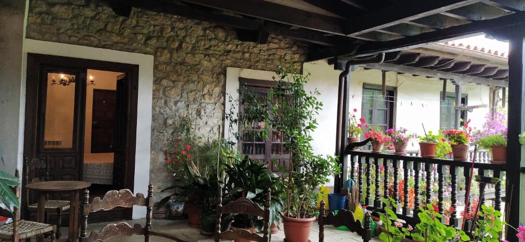 A balcony or terrace at Hospedaje Octavio